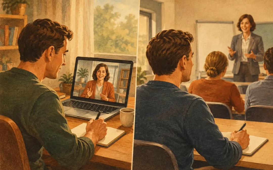 Onlinekurs gegenüber Präsenzseminar bei der MPU